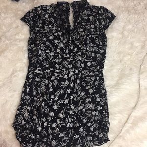 Cute black and white romper!!:))